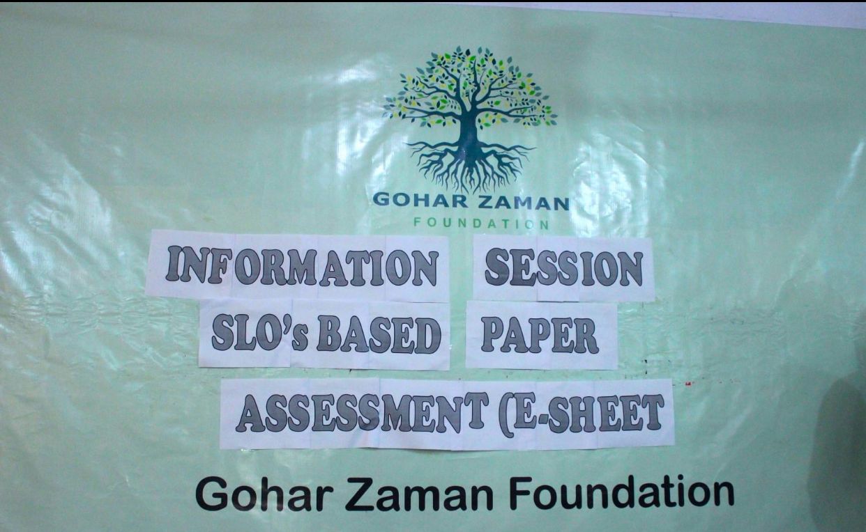 Awareness Session by GZF with the Students about SLO based Paper, Assessment, E-sheet and E-Marking